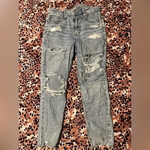American Eagle Outfitters Blue Denim Mom Jean